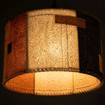 Cargar imagen en el visor de la Galería, Natural Loofah Woven Pendant Lamp Wabi Sabi Patchwork Hanging Light