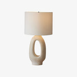 Afbeelding laden in galerijweergave, Ceruna Tafellamp met Keramisch Lichaam en Gestructureerde Afwerking voor Slaapkamer of Woonkamer