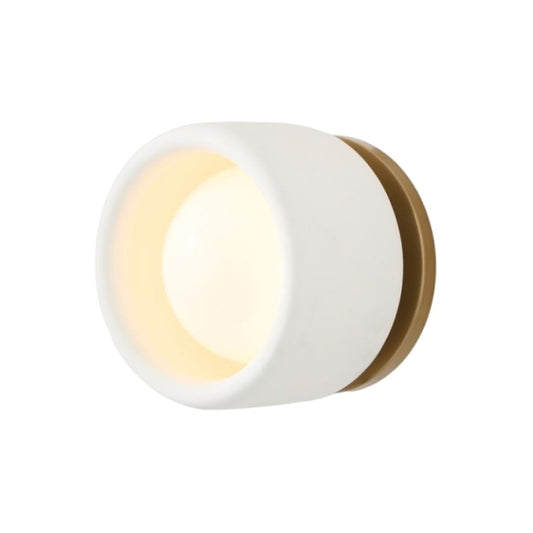 Aplique Moderno de Porcelana Marfil Cerova – Luz de Pared Orgánica y Suave