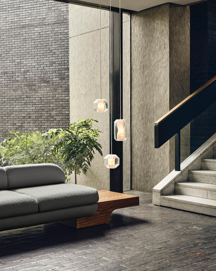 Glas Alabaster-Pendelleuchte