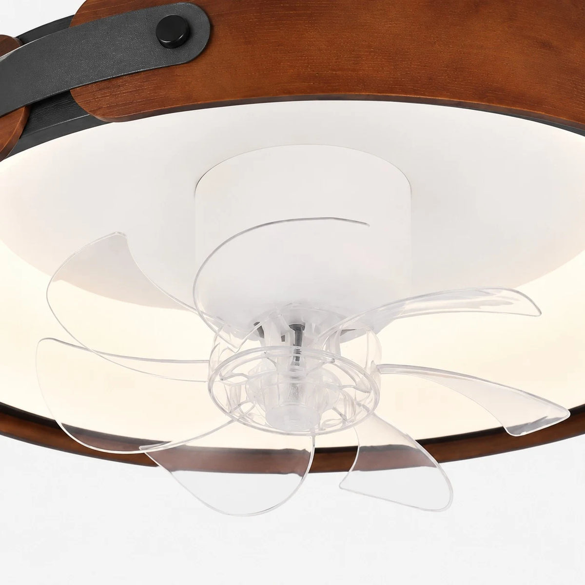 Walnut Full Spectrum Flush Mount Ceiling Light