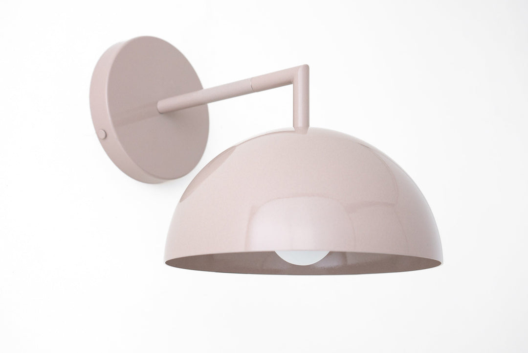 Metio Dome Wall Sconce – Contemporary Dome Shade Light for Hallway