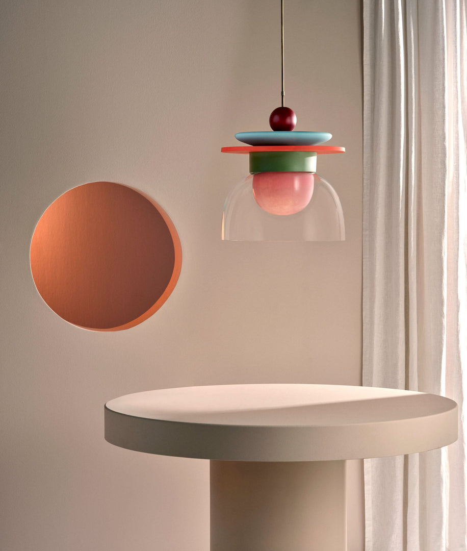 Lampa wisząca Eirene ze szkła