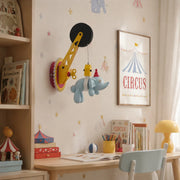 Alice elephant kids wall light installed above a desk