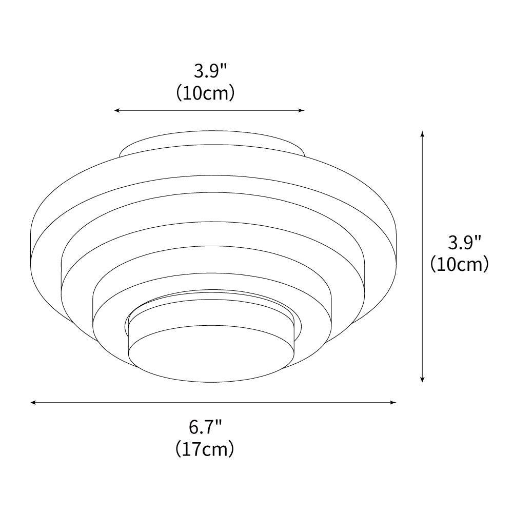 Aperture Trawertynowa Lampa Sufitowa