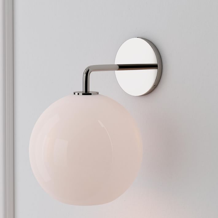 Selvion Artistic Globe Sconce Light - Handcrafted Glass Sculptural Wall Fixture