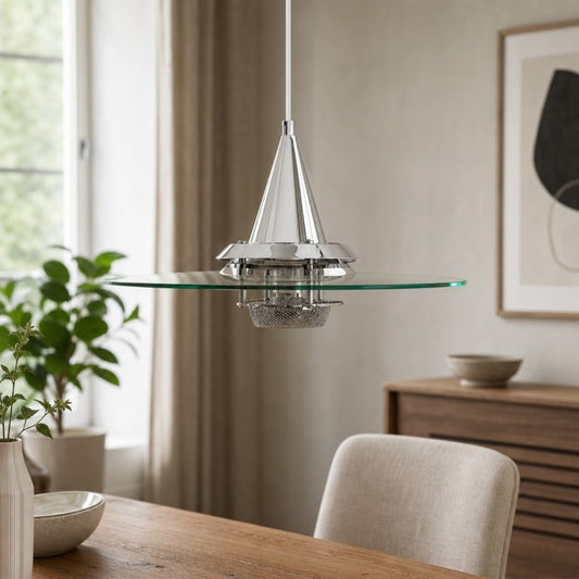 Lámpara colgante vintage Moxellan – Lámpara colgante OVNI moderna para comedor, estudio y bar
