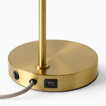 Load image into Gallery viewer, Brina Glass USB Table Lamp - Modern Bedside Desk Light with Style
