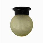 Cargar imagen en el visor de la Galería, Style E minimalist glass ceiling lamp in black finish