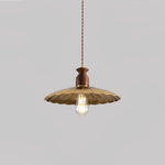 Load image into Gallery viewer, Brass Crest Pendant Light