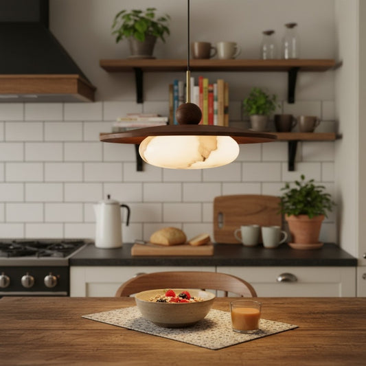 Alvara Modern Swing Arm Pendant Light – Adjustable Minimalist Accent for Desk and Living Room