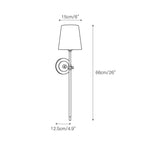 Load image into Gallery viewer, Averin Sleek Minimalist Fabric Wall Sconce for Bedroom &amp; Living Spaces
