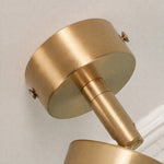 Charger l'image dans la visionneuse de la galerie, Brass ceiling canopy screw and brushed metal detail