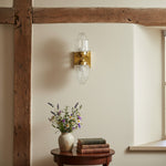 Load image into Gallery viewer, Tierlux Glass Art Deco Wall Sconce - Glass Frosted Globes with Skyscraper Globe
