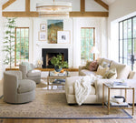 Load image into Gallery viewer, Lumora Crystal Pendant Light – Elegant Tumbled Brass &amp; Cut Glass

