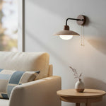 Afbeelding laden in galerijweergave, Discra Minimalistische Sculpturale Cirkelvormige Wandlamp — Natuurlijke Stijl Wandarmatuur voor Hal en Slaapkamer U18