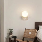 Aplique de Pared Hemisferio de Travertino