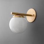 Load image into Gallery viewer, Glorica Glass Wall Sconce - Frosted Globe Light
