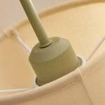 Carica l'immagine nella visualizzazione Galleria, Fabric shade support and painted metal socket housing detail