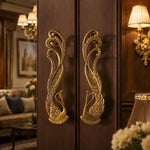 Load image into Gallery viewer, Handcrafted Brass Animal Door Handles 3
