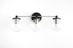 Load image into Gallery viewer, Glorica Glass 3 Shade Globe Vanity Light - Soft Bathroom Light Fixture
