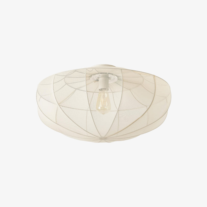 Lumifil Drapierte Mesh-Deckenleuchte – Boho Rustikaler Texturierter Lampenschirm für Wohnzimmer oder Schlafzimmer