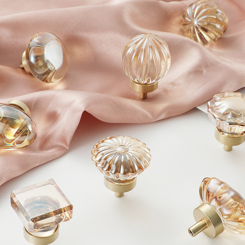 Modern Crystal Drawer Knobs
