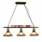 Carica l'immagine nella visualizzazione Galleria, triple-head-glass-chandelier