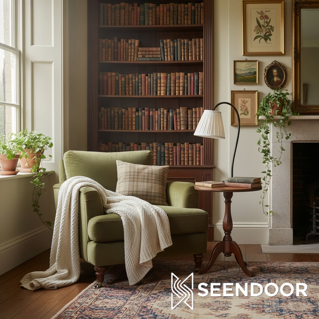 Luvora Pleated Shade Modern Table Lamp for Bedroom & Living Room