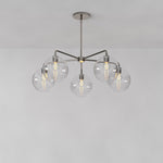 Load image into Gallery viewer, Selvion Elegant 5-Light Globe Chandelier – Modern Glass Pendant Lighting Fixture

