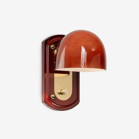 Livessa Lampada da Parete Moderna – Lampada da Parete con Paralume in Vetro Scultoreo per Camera da Letto o Soggiorno