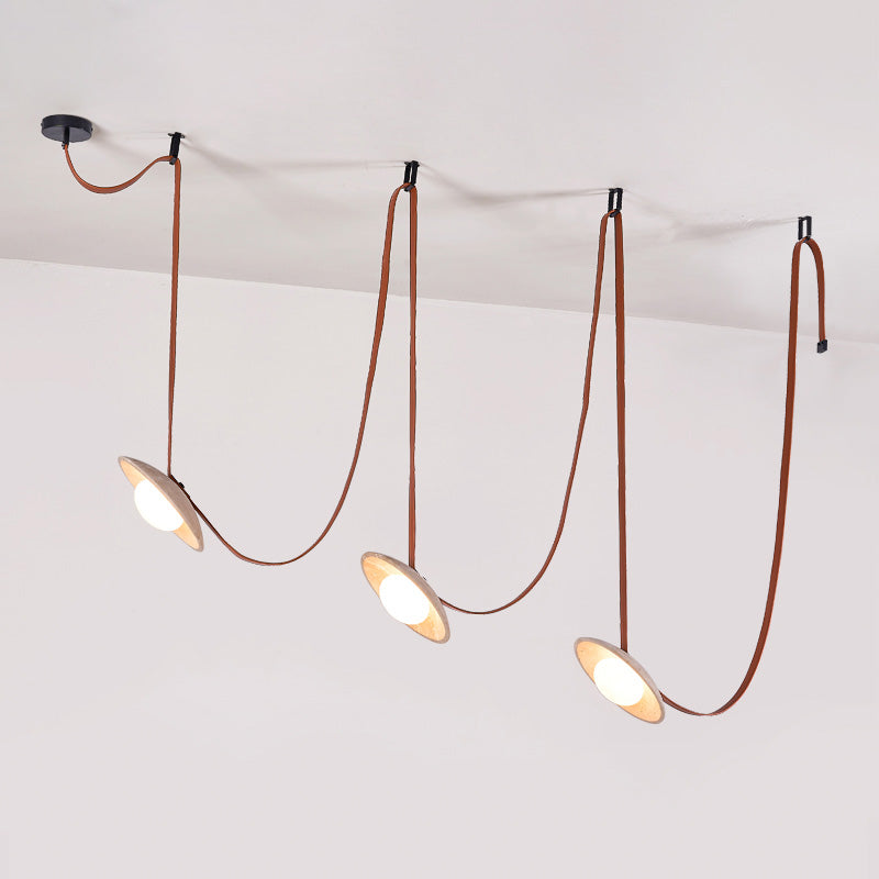 Light Rail Leder Pendelleuchte