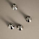Afbeelding laden in galerijweergave, Top view of round cabinet knob bases and spherical grips