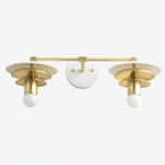 Load image into Gallery viewer, Artivo Layered Brass Vanity Light - Modern Sleek Style Home Bath Accent
