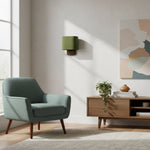 Bild in der Galerieansicht laden, Nolvara Zeitgenössische Wandlampe mit Stoffschirm – Minimalistische Metallleuchte für Schlafzimmer und Flur