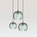 Afbeelding laden in galerijweergave, Aria Moderne Ribbelglas Bol Hanglamp