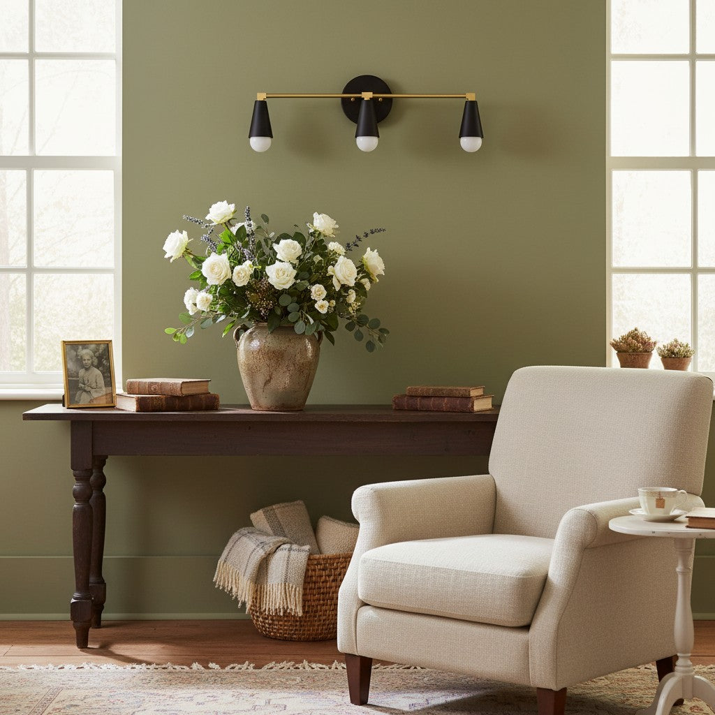 Pyralis Cone 3 Light Vanity Light - Modern Sconce