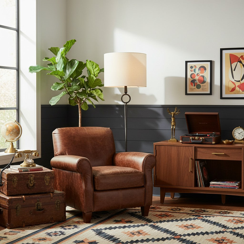 Trova Smeedijzeren Vloerlamp - Enkelpaal Ontwerp voor Slaapkamer en Kantoorverlichting