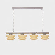 Cream layered glass 100 cm Bauhaus chandelier product view