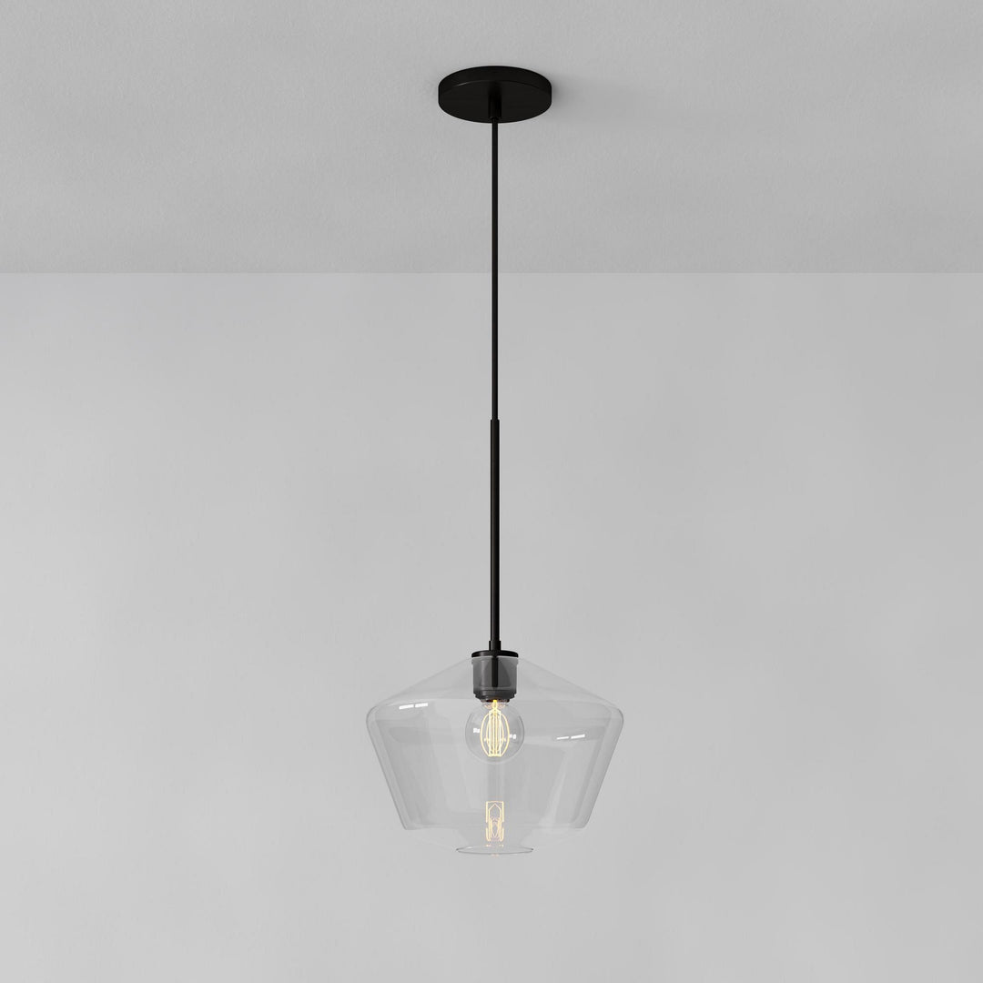 Merin Transparent Glass Sculpture Geometric Chandelier
