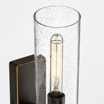 Cargar imagen en el visor de la Galería, Close view of seeded clear glass shade