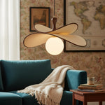 Afbeelding laden in galerijweergave, Orrise Zwevende Glazen Bol Hanglamp met Metalen Accenten - Moderne Minimalistische Verlichting voor Keuken en Eetkamers