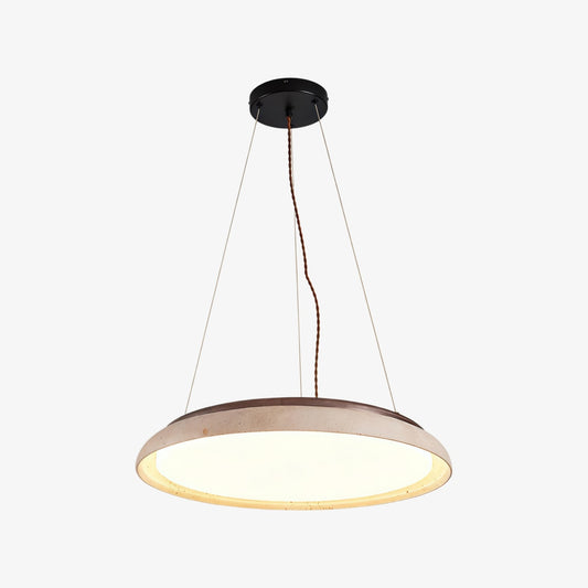 Torvella travertijn ring hanglamp - Minimalistische sculpturale lamp voor moderne interieurs