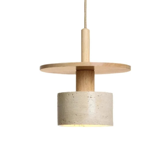 Travertine Vintage Retro Style Pendant Light