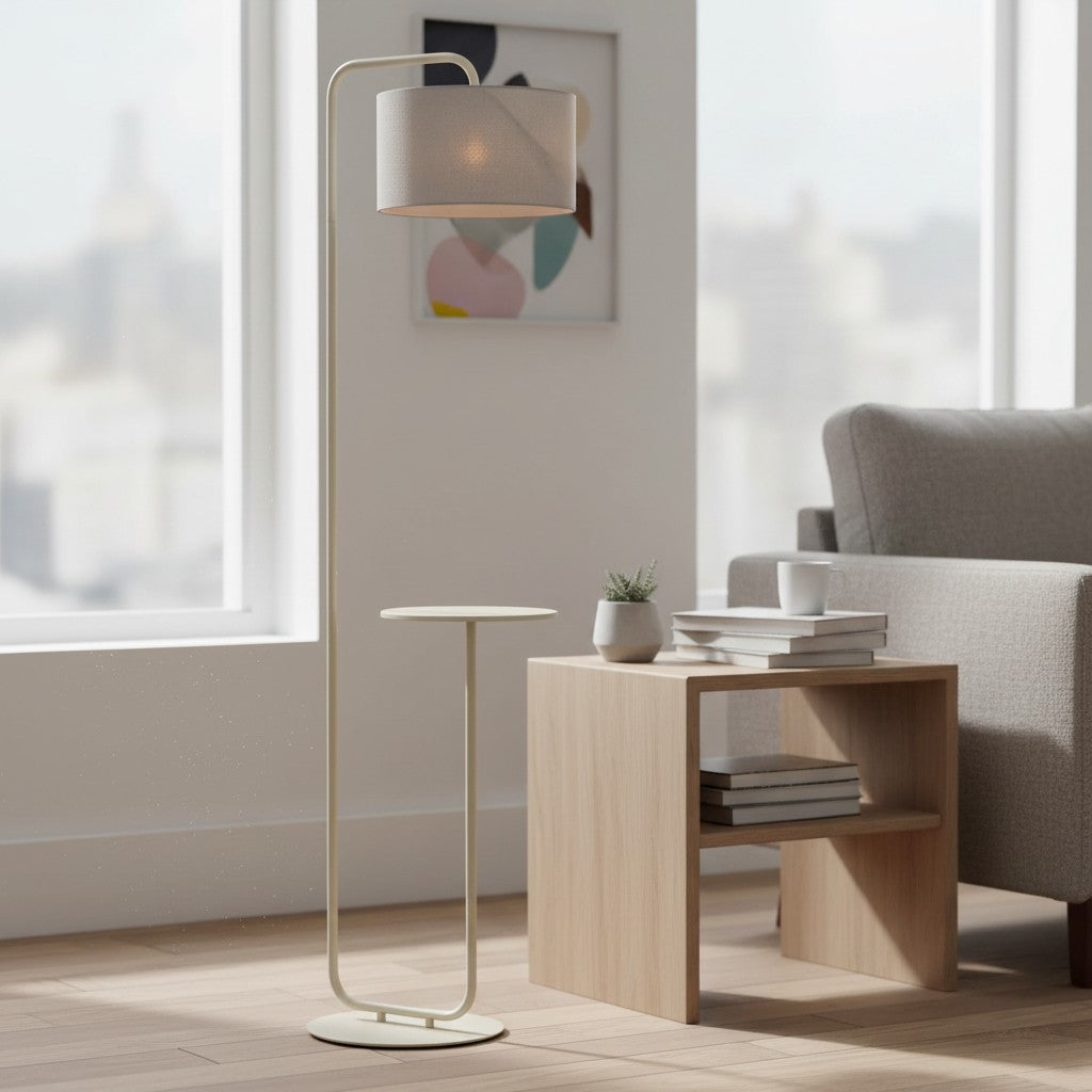 Lirra multifunctionele vloerlamp met tafelbladontwerp – stijlvolle staande lamp voor woonruimtes