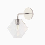 Load image into Gallery viewer, Talvior Geometric Modern Bathroom Sconce - Faceted Shade Light in Luxe Finishes
