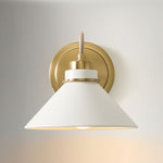 Load image into Gallery viewer, Aurenza Sconce – Farmhouse Wall Light with Metal Accents for Cozy Spaces
