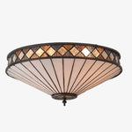Load image into Gallery viewer, Fargo Tiffany Artistic Crystal Accents Ceiling Lamp for Living Room
