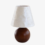 Load image into Gallery viewer, Beamira Natural Shell Mica Table Lamp – Handmade Crafted for Bedroom or Living Room