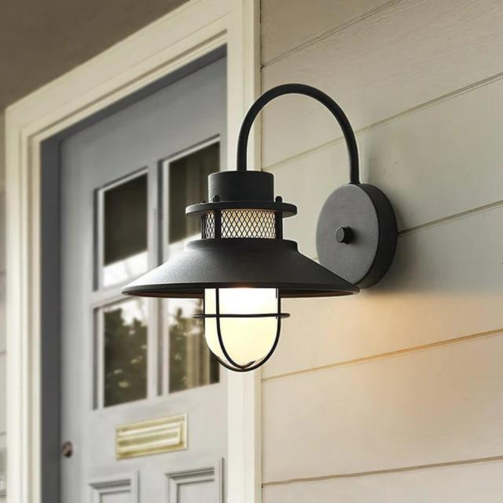 Luminous Outdoor Torch Metal Outdoor Wall Lamp